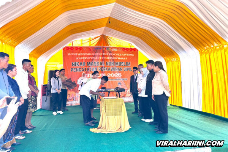 Pemkab Gelar Nikah Masal Non-Muslim di Kalimantan Tengah