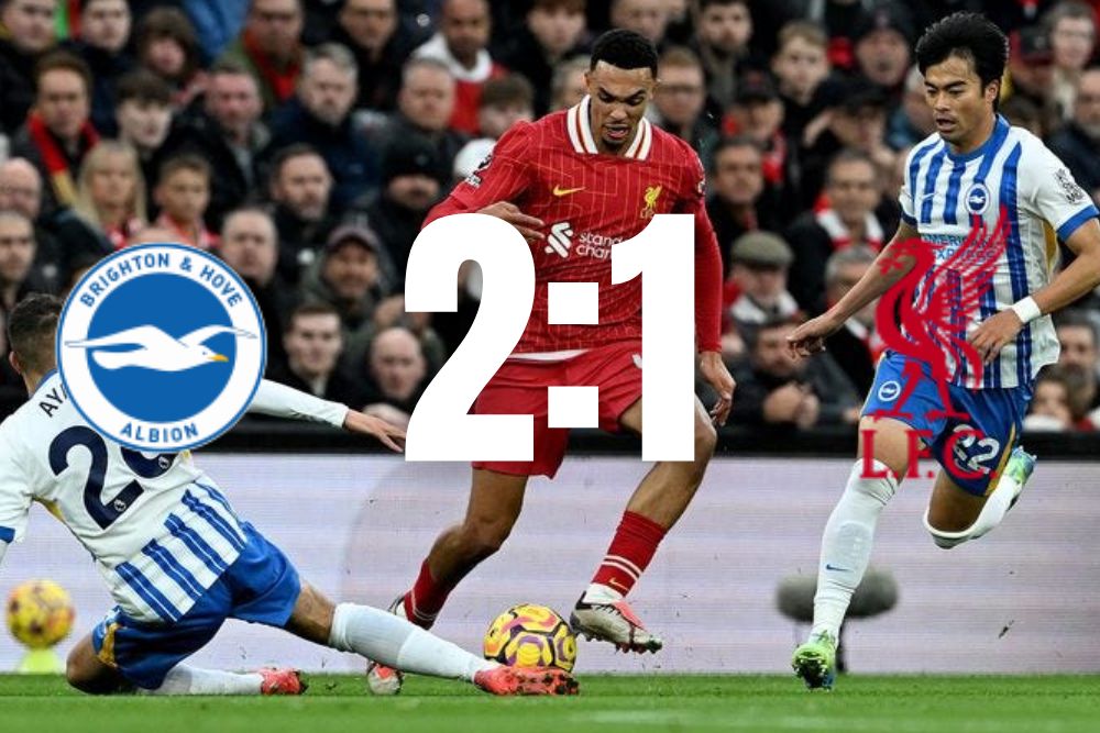 Liverpool Remehkan Galatasaray 4-0, Langsung Dikasih Paham Brighton 2-1