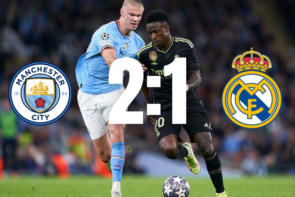 Real Madrid Rumahkan Manchester City 2-1 Mimpi Fans City Kembali Hancur di Eropa